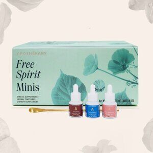 Apothekary Free Spirit Minis - Herbal Tinctures + Gold Spoon